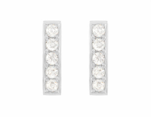 Diamond and platinum studs