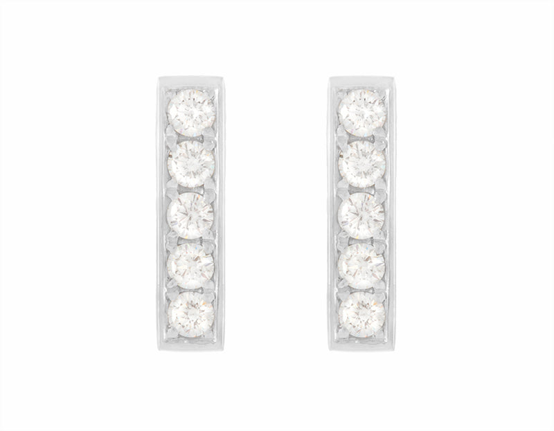 Diamond and platinum studs